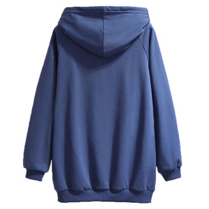 เสื้อฮู้ดผู้หญิงบุขนแกะสำหรับฤดูหนาว ผ้าฝ้าย 100% นุ่มสบาย แฟชั่นลำลอง ทรงโอเวอร์ไซส์ อุ่นหนา - Product Image 4