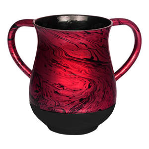 Taza de lavado con fondo negro, vaso de acero inoxidable hecho en Israel, regalos Judaica, lavado a mano, ceremonia, precio personalizado - Product Image 4