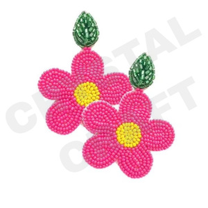 <b>Quirky</b> Parrot Parties Special Fashion Dangle <b>Earrings</b> New Arrival Cross-Border Handmade Beads Sweet Sequins Trendy Creative - Product Image 3