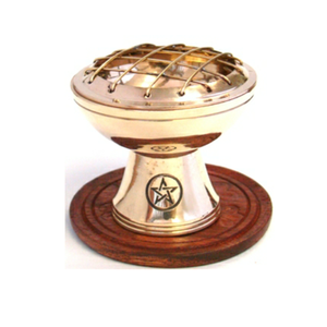 Quemador de incensario de incienso de latón de tendencia con cadena colgante Ambientador de aire Quemador de incienso de metal para - Product Image 4