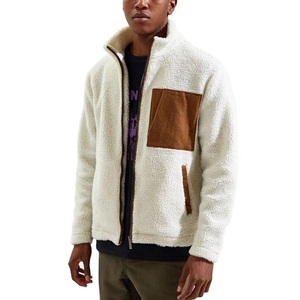 Abrigo de invierno personalizado para hombre, chaqueta de lana de Sherpa con cuello levantado, ropa de invierno al por mayor - Product Image 1