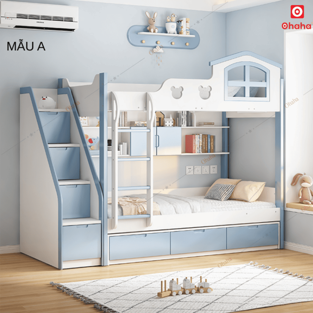 สไตล์ A (สีน้ำเงิน/สีขาว)