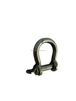 Manille à arc en acier au carbone électrogalvanisé de type européen - Robuste - Mesure impériale (en pouces) - Norme européenne