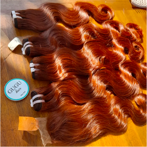 ผมต่อแบบเป็นลอนยาวสองชั้น Remy ผม100% บริสุทธิ์จากเวียดนามผมมนุษย์ดิบแบบหลวมสีดำ30 - Product Image 1