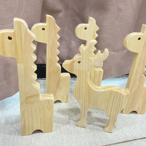 Montessori bằng gỗ <span class=keywords><strong>Zoo</strong></span> Animals \ Custom thiết kế, không độc hại | an toàn handmade bé Đồ chơi | nhà máy OEM - Product Image 2
