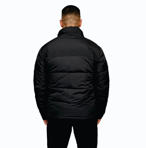 Veste matelassée en toile fine sur mesure en gros, veste d'hiver pour homme, brillante, à capuche amovible, respirante, écologique, séchage rapide, OEM devant - Product Image 5