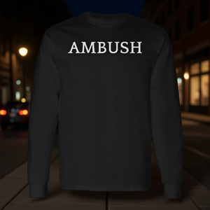 Camiseta de manga larga Ambush de algodón negro, ropa unisex - Product Image 3