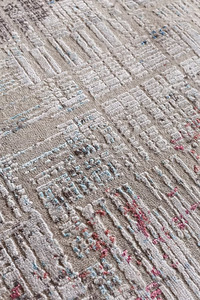 Alfombra Anudada a Mano, Alfombra Suave, Alfombra de Cuadrícula, Alfombra a Rayas, Alfombra Gris de Pelo Largo, Alfombras y Juegos de Alfombras para Habitaciones Grandes - Product Image 2