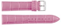 Bracelet de montre classique en cuir rose 1306, haute qualité, 12-24 mm, unisexe, résistant à l'eau, respirant, logo personnalisé accepté