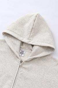 Sweat à capuche en molleton de coton zippé imprimé bouffant personnalisé Hiver Streetwear lourd avec strass Design OEM Fournisseur numérique - Product Image 5