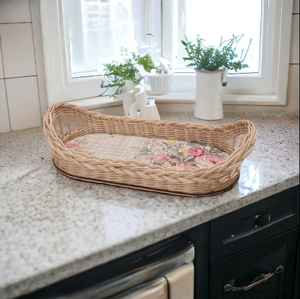 ถาดหวายไม้ไผ่ทรงสี่เหลี่ยมเป็นมิตรต่อสิ่งแวดล้อมผลิตในยุคกลางสำหรับตกแต่งบ้านร้านอาหารโรงแรมสำหรับห้องนั่งเล่น - Product Image 2