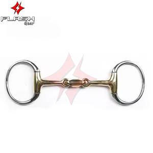 Haute qualité Korsteel fer articulé Eggbutt Snaffle Bit culottes en acier inoxydable Durable Western Dutch Gag Bit allemand argent - Product Image 5