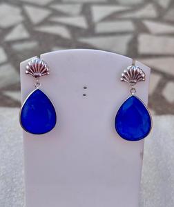 ต่างหูเงินแท้ 925 ประดับคริสตัลแทนซาไนต์ เครื่องประดับเงินสำหรับผู้หญิง ของขวัญเครื่องประดับแทนซาไนต์สำหรับเธอ - Product Image 2