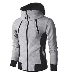 Men's Heavyweight 100% Cotton Hoodie with Double Hood Zip and Drop Shoulder Balaclava Design <b>Perfect</b> for Winter and Cold Weather - Product Image 1