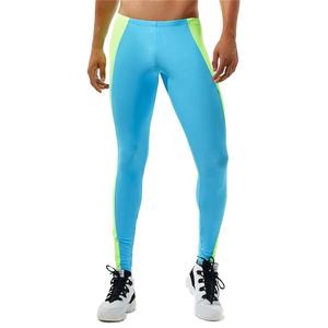High Quality <b>Men's</b> Sports Leggings Slim Fit Quick Dry Breathable Compression Pants Custom Print <b>for</b> Running Gym Training Waist - Product Image 1