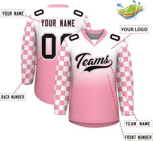 Camiseta de hockey sobre hielo personalizada directa de fábrica OEM impresión por sublimación de alta calidad transpirable que absorbe la humedad para hombres al por mayor - Product Image 6