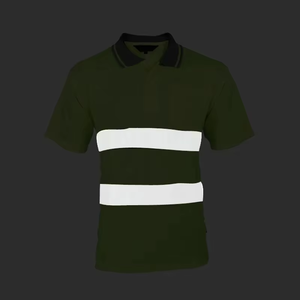 Camiseta de seguridad de poliéster de alta visibilidad personalizada 2025, mono de trabajo de seguridad reflectante de manga corta resistente para hombres, directo de fábrica - Product Image 3