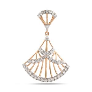 Pendientes colgantes llamativos de diamante brillante y oro rosa, joyería para fiesta de boda con tachuelas de moissanita de alta calidad - Product Image 2