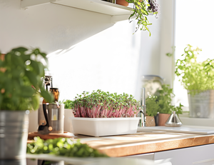 Kit de micro-légumes OEM ODM, bac à <span class=keywords><strong>semis</strong></span> durable à arrosage automatique avec boîte de culture hydroponique sans BPA de qualité alimentaire pour la germination à domicile - Product Image 4