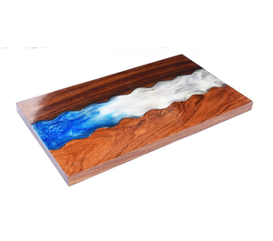 Tabla de cortar de resina epoxi y madera, tabla de cortar de madera de acacia personalizada, Venta caliente - Product Image 3