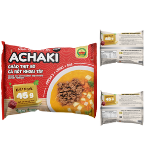 Achaki Bouillie Instantanée de Haute Qualité Boeuf Carotte Pomme de Terre Riz Bouillie 100% Ingrédients Frais Boîte Pochette Certifiée ISO HACCP pour - Product Image 2