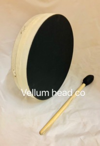 Tambor chamánico de 14 pulgadas con logotipo personalizado Buffalo Hide Accesorio para instrumentos musicales - Product Image 2