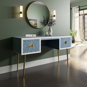 Mesa de resina con incrustaciones de hueso de alta calidad India para sala de estar Consola de mesa de té elegante de gama alta india a precio de fábrica al por mayor - Product Image 2