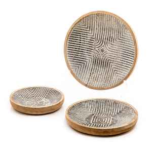 Plateau de service en bois découpé au Laser, vaisselle de luxe, plateau de service de petit déjeuner, plateau de transport de nourriture décoratif au Design Unique - Product Image 3