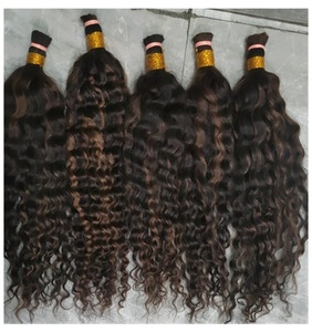 Paquetes de trama de cabello virgen rizado apretado El mejor cabello humano indio 100% rizado sin procesar de alta calidad de larga duración - Product Image 1
