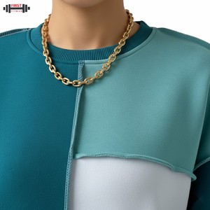 Sweat-shirt à capuche oversize pour femme, en molleton de coton, avec logo sur le devant, couleur personnalisée, épais, pour l'hiver, style Y2k, 2025 - Product Image 6