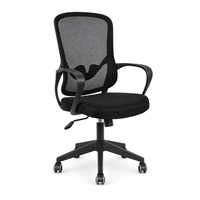 Chaise de bureau ergonomique moderne en maille, réglable en hauteur, pivotante, pour ordinateur, conférence, poste de travail, école, mobilier commercial, nylon