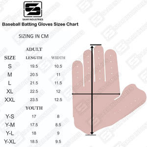 Guantes de Bateo de Béisbol y Sóftbol de Diseño Innovador, Resistentes, Antideslizantes, de Cuero Personalizado, con Puño Largo, Ambidiestros, Transpirables, con Velcro - Product Image 6