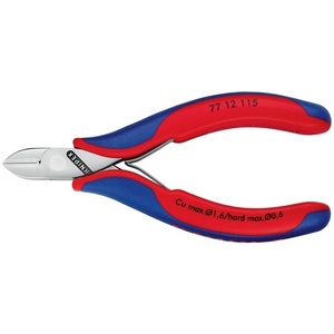 For KNIPEX 115 mm Electronic <b>Side</b> <b>Cutters</b> with Multi-Component Beveled Shape Handles Mirror-Polished Pliers - Product Image 4