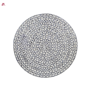 Mesa de Centro de Nácar Hecha a Mano de Primera Calidad, Muebles con Incrustaciones de Concha para una Sala de Estar Elegante - Product Image 3