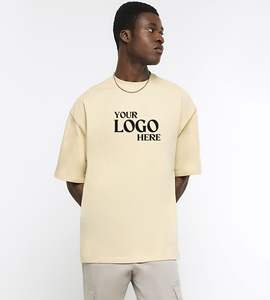 Camiseta de Primera Calidad 2026, Camiseta de Algodón con Logotipo Personalizado para Hombre, Impresión de Camisetas Personalizadas, Camiseta Lisa Extra Grande - Product Image 3