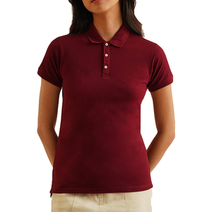 Chemises pour femmes en tricot durable 100% coton respirant à séchage rapide, style décontracté, col propre - Product Image 3