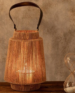 Lanternes à bougies en jute tressées à la main Bao Minh Linda 2509 pour la décoration de la maison à l'occasion de Pâques - Product Image 2