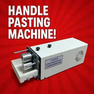 Máquina de fijación de mango de papel Thave Engineering Corporation, equipo de pegado de mango semiautomático de alta eficiencia, 220V para - Product Image 3
