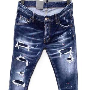 Service OEM, jeans pour hommes décontractés de haute qualité, vente en gros, design personnalisé, prix bas, motif uni, vêtements en gros, usine - Product Image 5