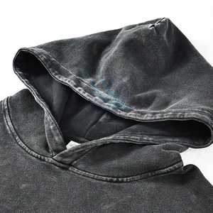 Sweats à capuche délavés à l'acide pour hommes New Fashionable Street Wear Men Confortable Breathable No Strings Hot Selling Custom Acid Wash Hoodies - Product Image 1