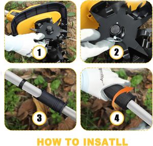 Cultivateur Électrique Sans Fil Portable Léger 21V, Mini Motoculteur à Faible <span class=keywords><strong>Bruit</strong></span>, Profondeur de Labour de 9 cm, Idéal pour Personnes Âgées, Outil de Jardinage CE RoHS - Product Image 5