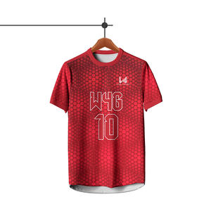 Maillots de football personnalisés pour hommes adultes, impression par sublimation, 100% polyester, noms et numéros d'équipe personnalisés, maillot de football - Product Image 2