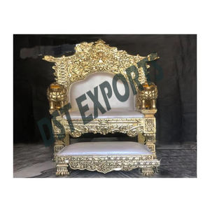 Sofá DE BODA tallado en metal de madera al por mayor sofá de boda de diseño floral sofá de escenario de boda fabricante nuevo conjunto de sofá de boda de madera - Product Image 6