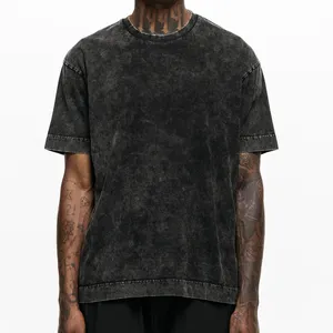 Custom Logo Designer Plain High Quality Acid Wash <b>T</b>-<b>shirts</b> Wholesale Blank Distressed Vintage Acid Wash <b>T</b> <b>Shirt</b> - Product Image 1
