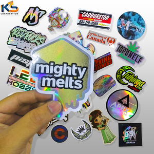 Elegante personalizado ecológico reutilizable impermeable UV impreso vinilo dibujos animados holográfico reflectante decorativo pared arte pegatina para - Product Image 6