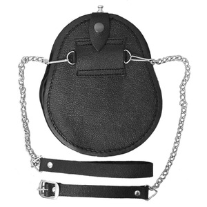 Sporran profesional de piel de conejo hecho en fábrica, bolsa Kilt de cuero de calidad Premium con cinturón de cadena, accesorio de vestido escocés - Product Image 2
