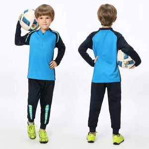 Nuevo Conjunto de Uniforme de Fútbol de Invierno, Ligero, con Media Cremallera, para Niños, Conjunto de Entrenamiento de Fútbol, Camiseta Deportiva de Manga Larga - Product Image 2