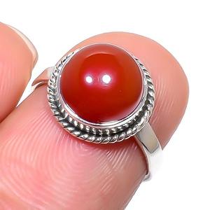 Anillo clásico estilo bohemio, joyería para mujer, joyería de plata de ley 925, piedra preciosa cornalina, anillo hecho a mano, regalo para el amor - Product Image 2