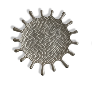 Bandeja de servicio de metal de aluminio dorado brillante para mesa de comedor de élite uso doméstico catering hospitalidad evento o bandeja de centro de mesa - Product Image 2