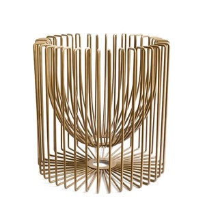 Cesta de frutas de almacenamiento de diseño de Metal más nuevo, decoración de mesa de comedor de forma redondeada y cesta de encimera de cocina, uso de cocina - Product Image 6
